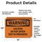 Signmission Caution Do Not Enter Test In Progress OSHA Warning Sign, Vinyl Decal, 14in W x 10in L, 2PK OS-2PACK-WS-D-1014-L-12007 - alternate 4